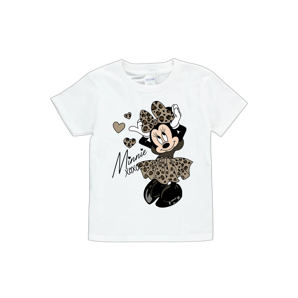 kids cheetah minnie tee