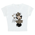 cheetah minnie crop top
