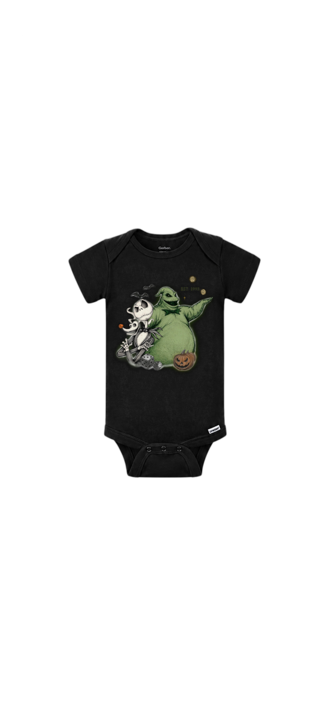 jack x oogie baby onesie