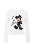 cheetah mickey fitted long sleeve