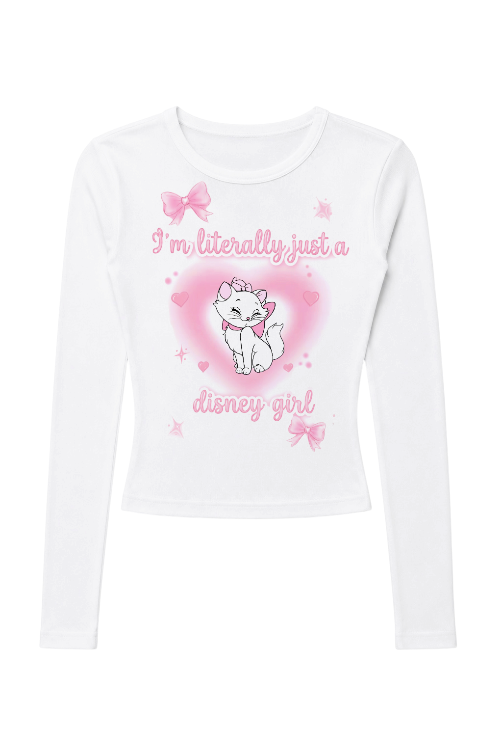 marie “disney girl” fitted long sleeve