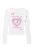 marie “disney girl” fitted long sleeve