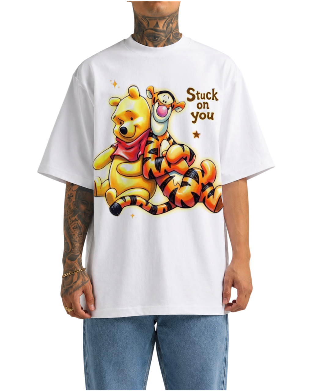 “stuck on you” tee