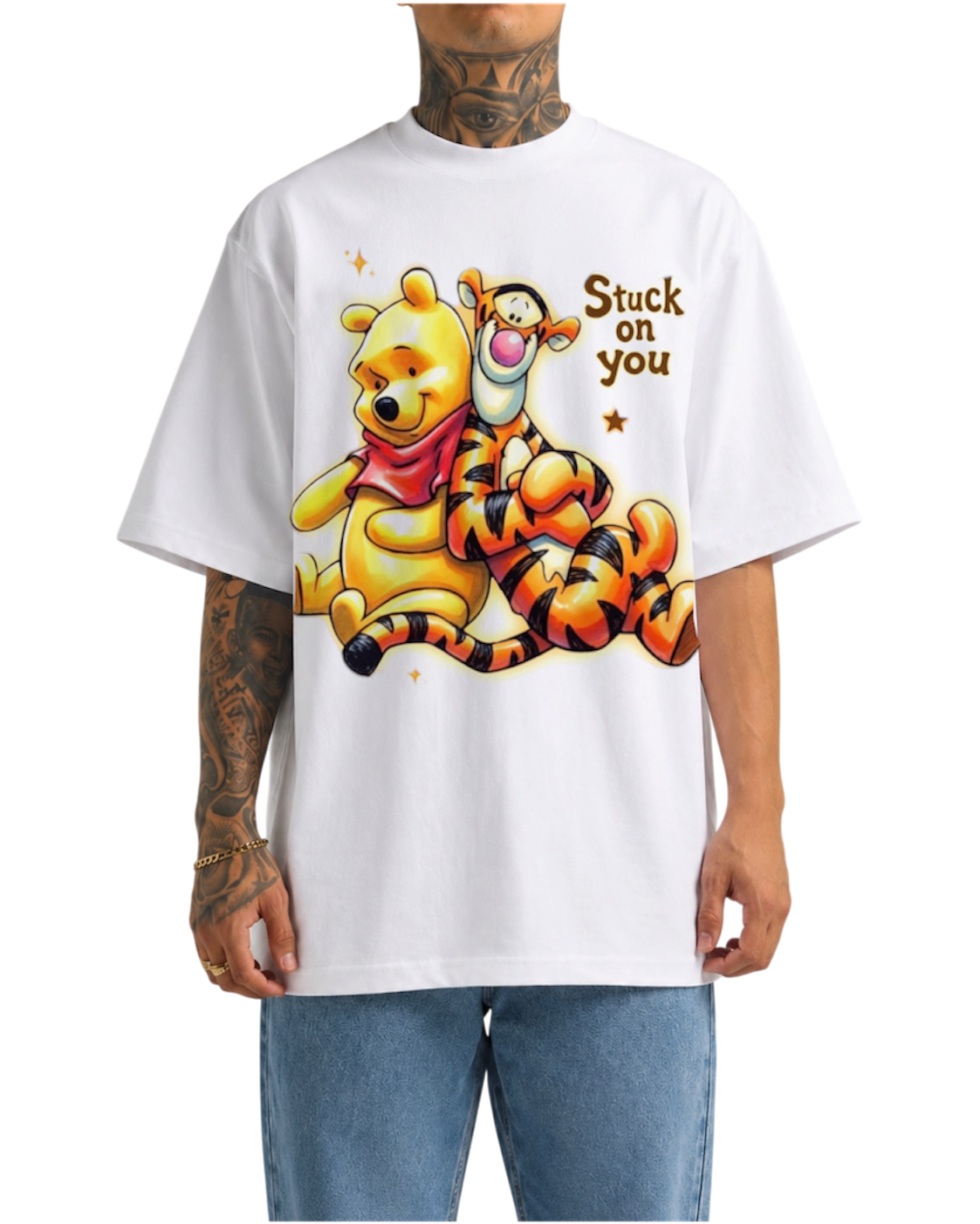 “stuck on you” tee