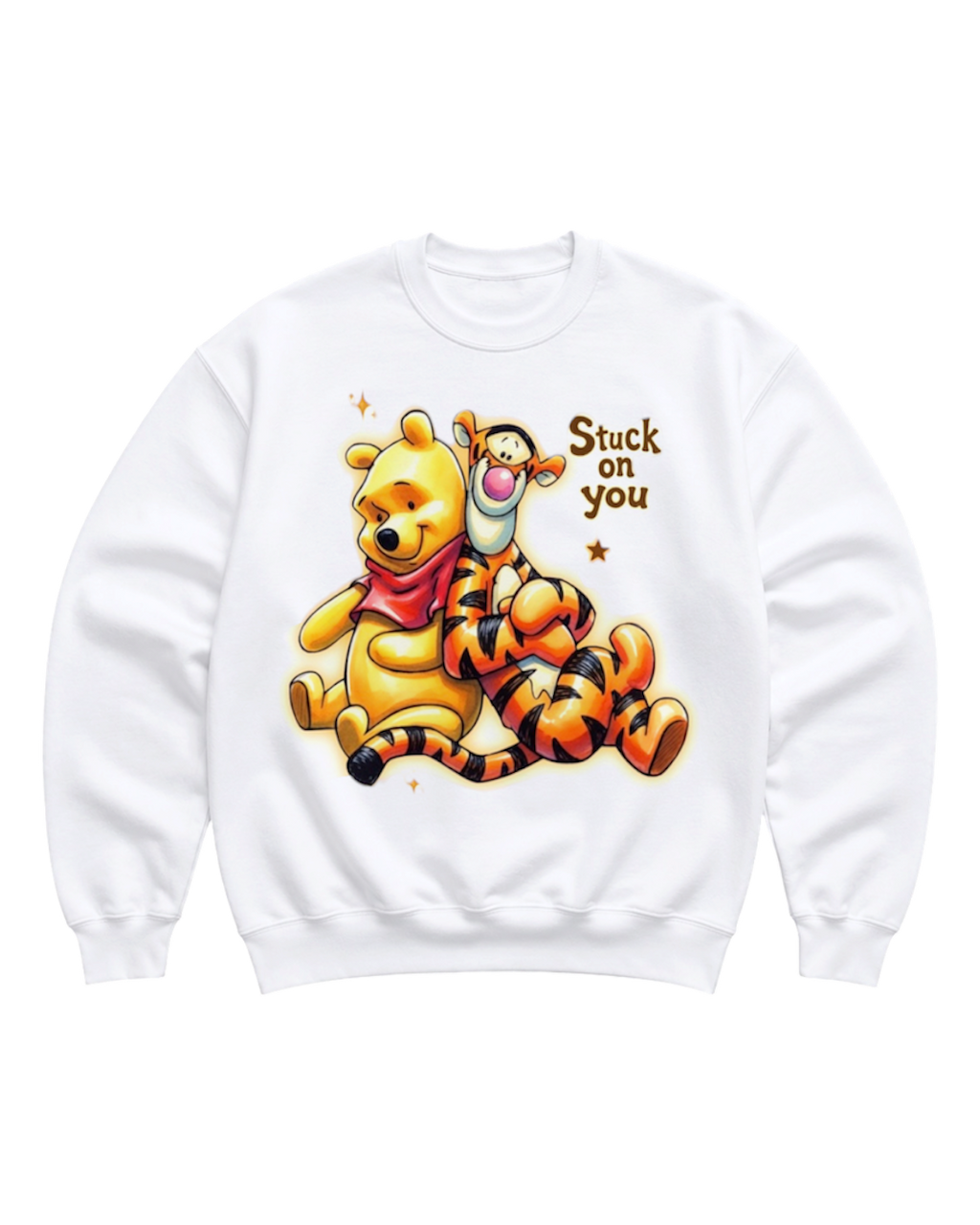 “stuck on you” crewneck