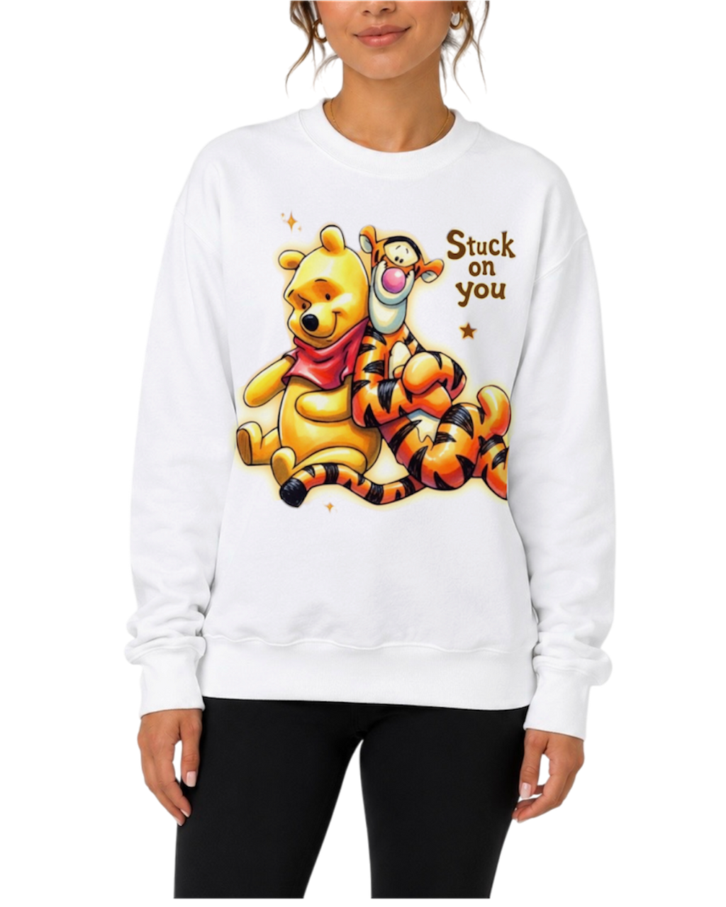 “stuck on you” crewneck