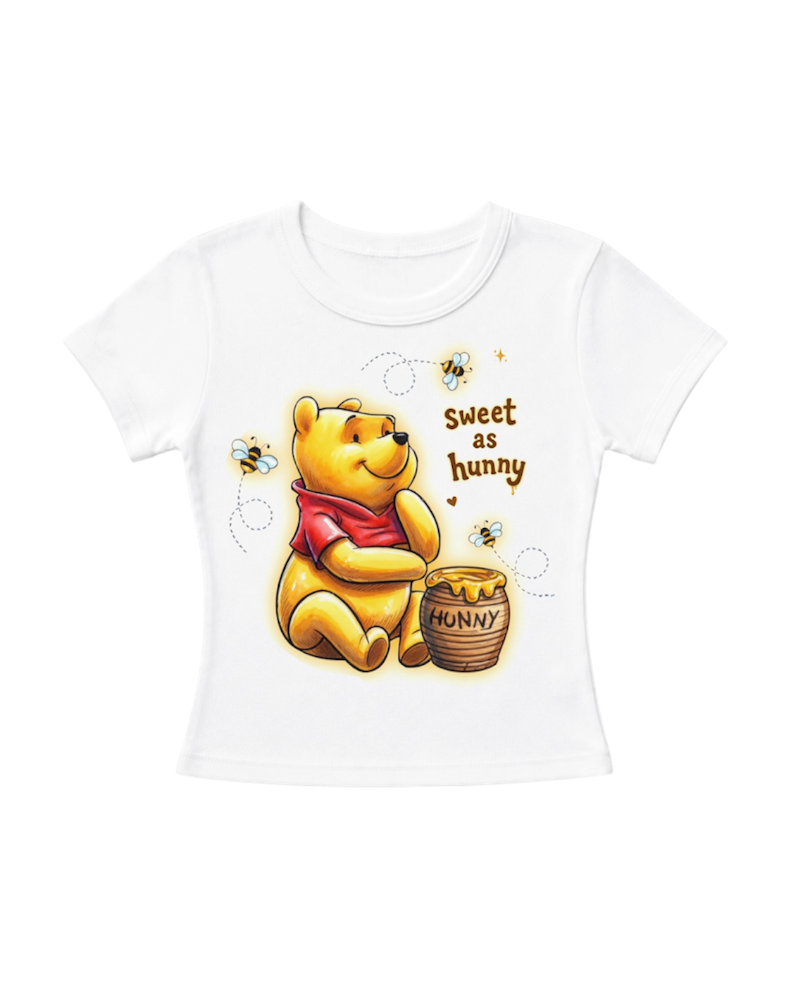 “sweet as hunny” women’s fitted tee