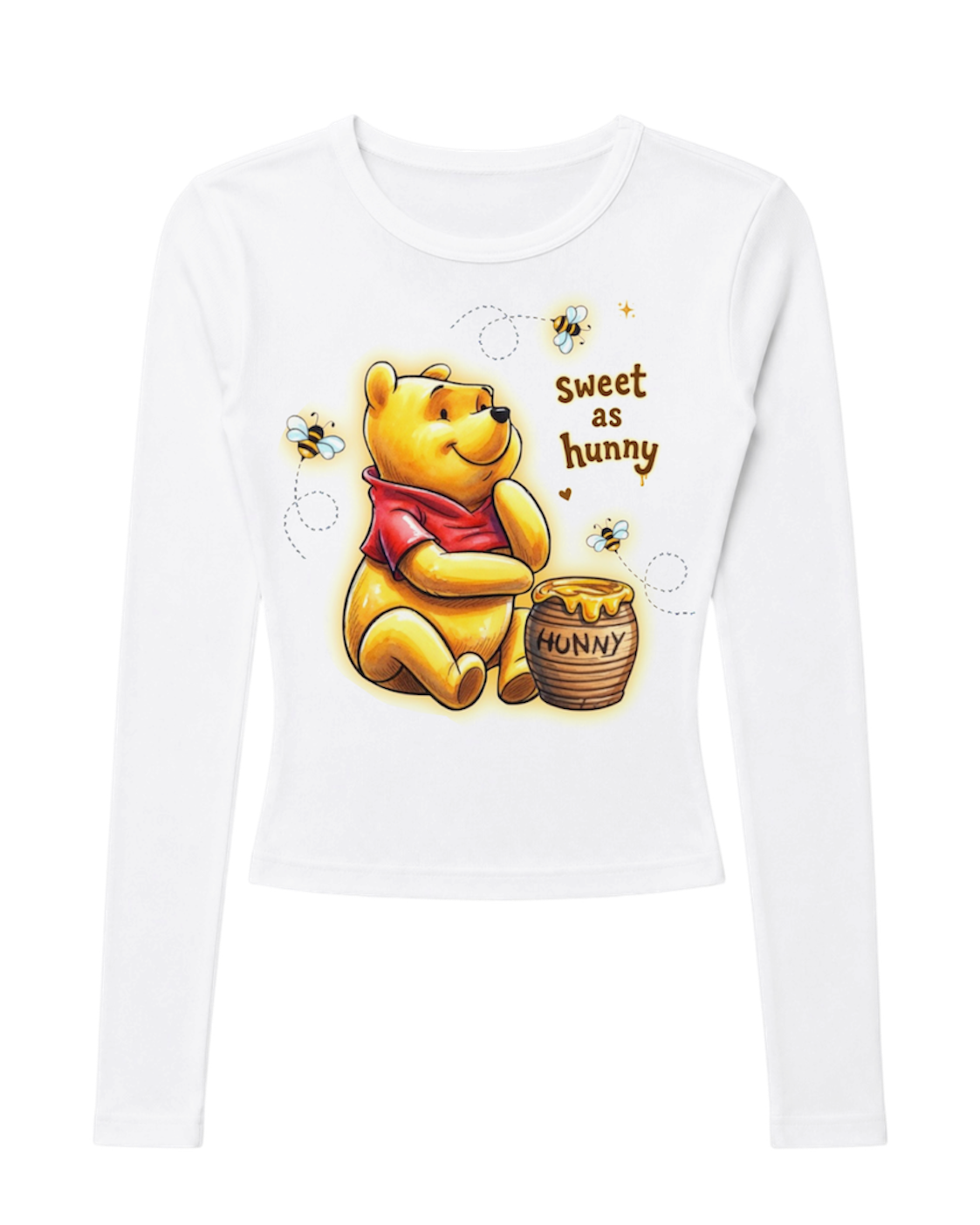 “sweet as hunny” fitted long sleeve