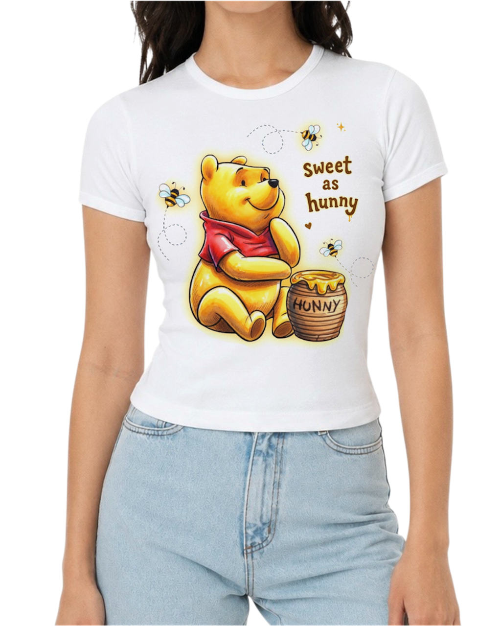 “sweet as hunny” women’s fitted tee