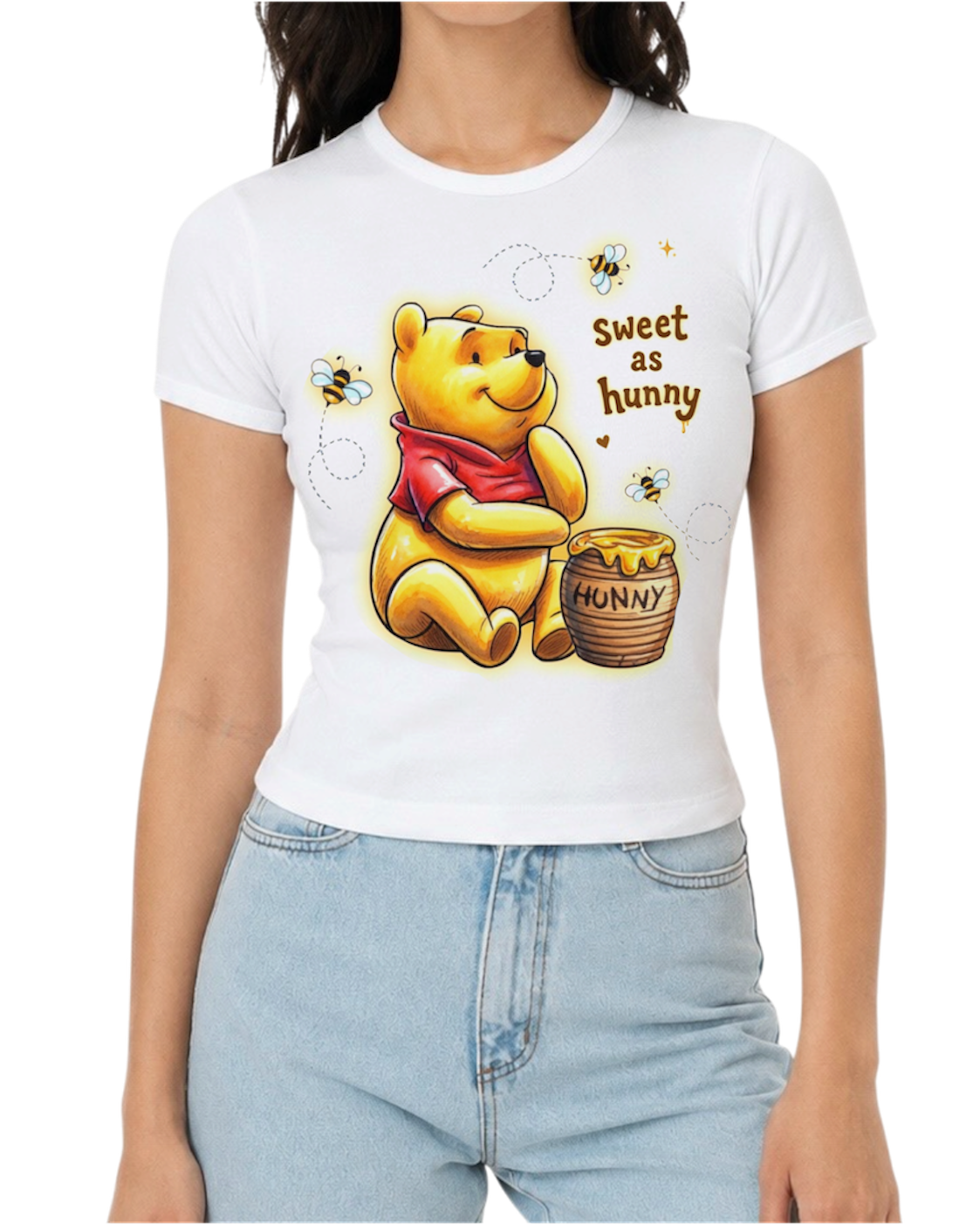 “sweet as hunny” women’s fitted tee