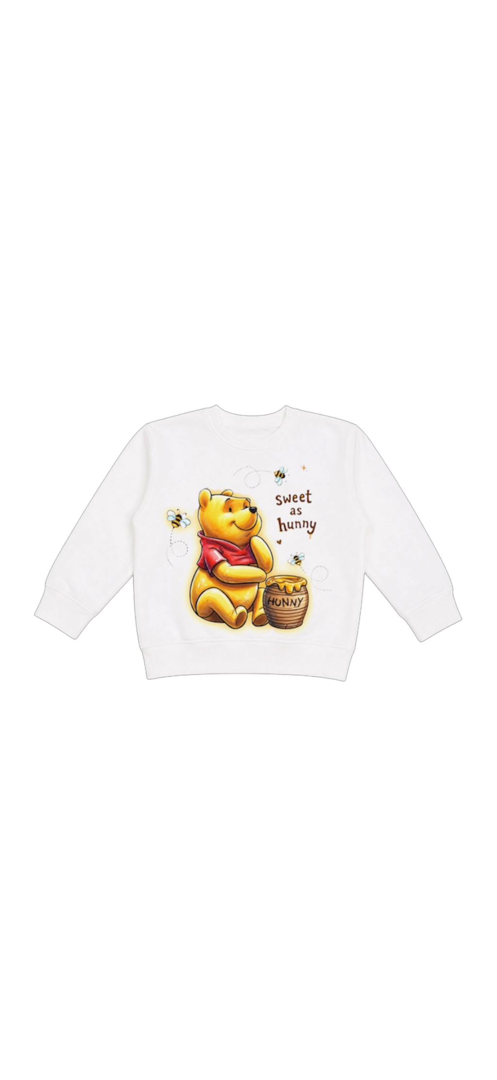kids “sweet as hunny” crewneck