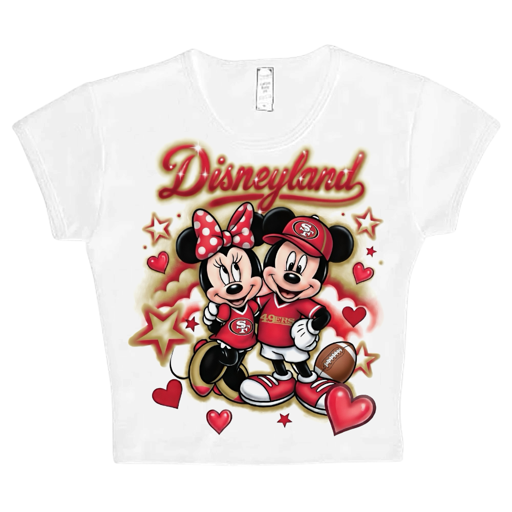 disney x 49ers crop top